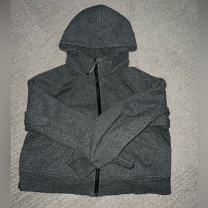 Gray full zip size M/L Gray Lululemon Scuba